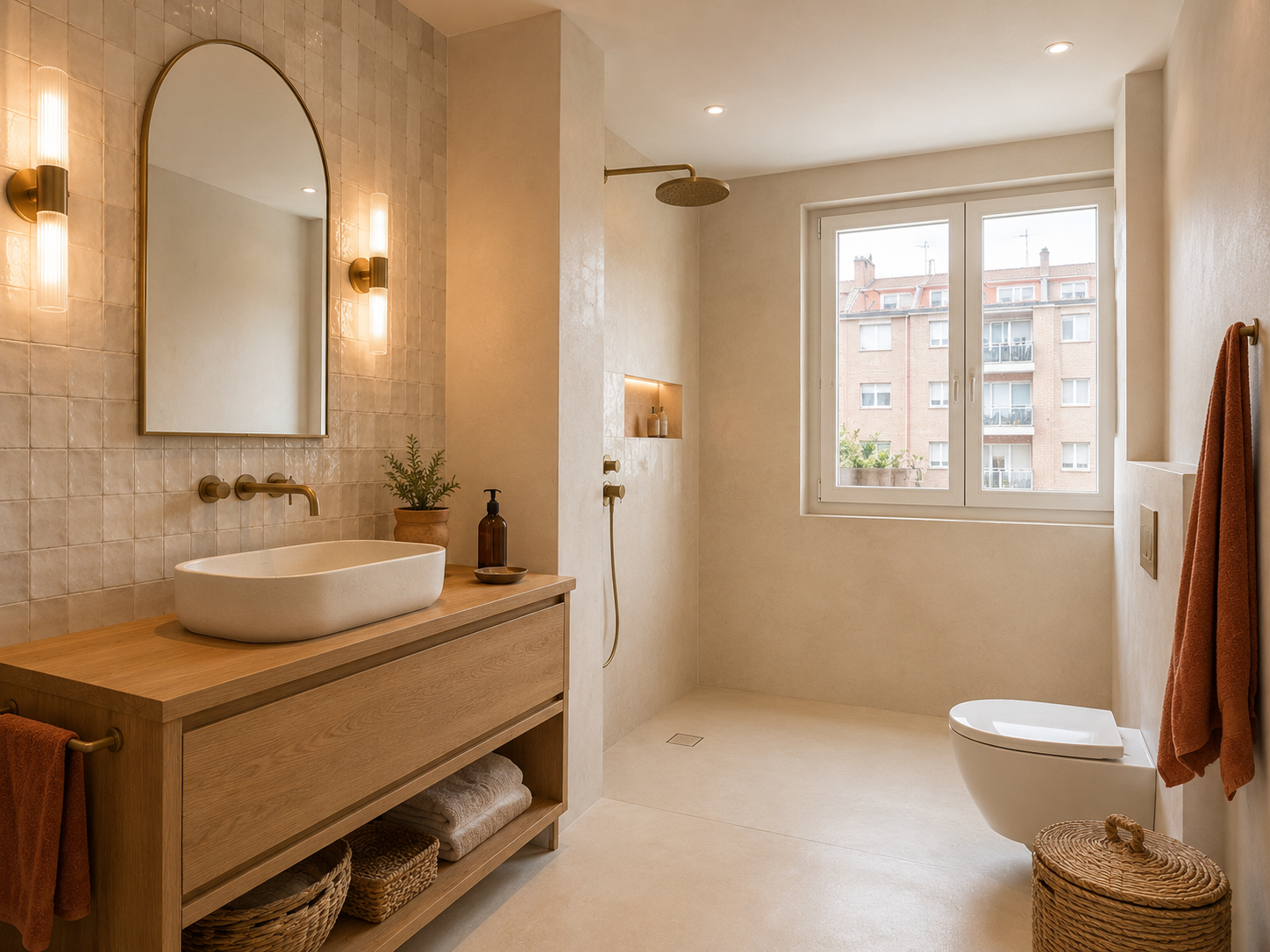 Baño compacto optimizado en Valladolid