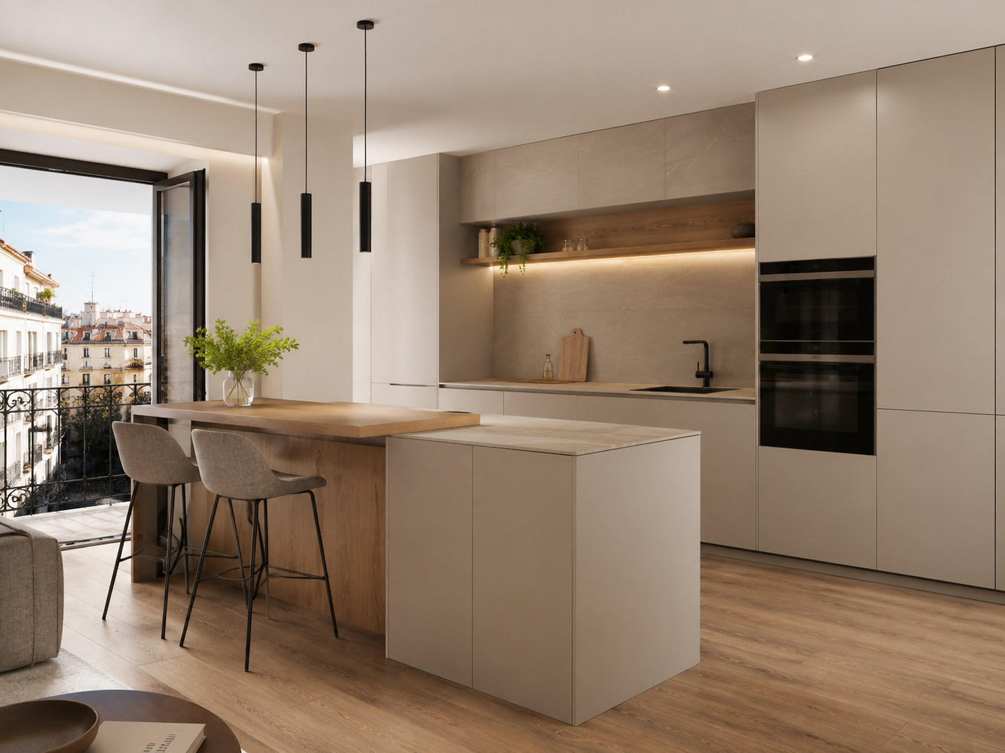 Cocina de lujo minimalista Valladolid
